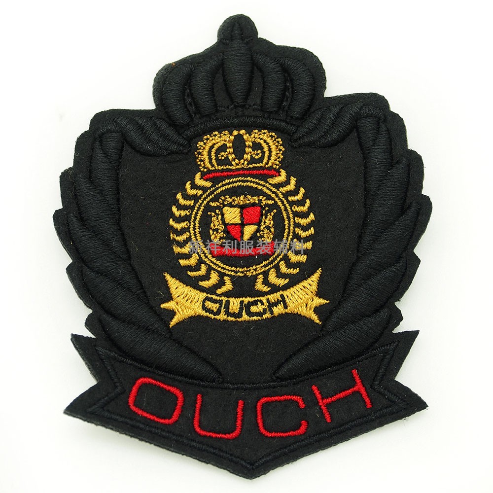 服裝绿巨人污视频刺繡臂章 徽章背膠魔術貼LOGO袖章 電腦繡花章仔批發